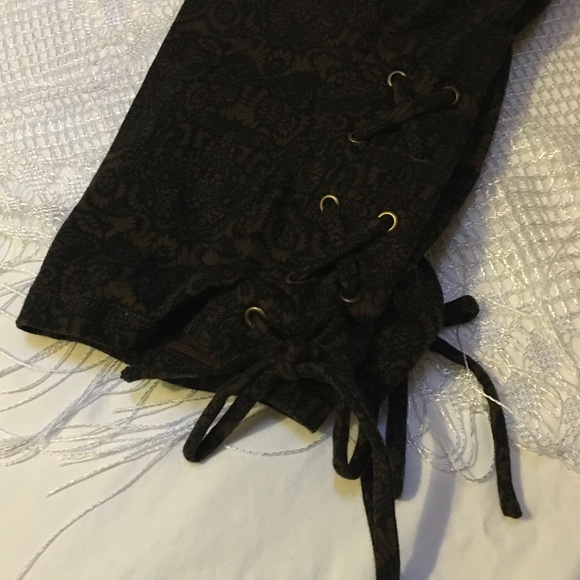 Maddie Moon leggings L chocolate brown BNWOT - Picture 7 of 8